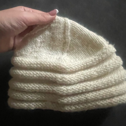 Handmade wool knit cap new, one size