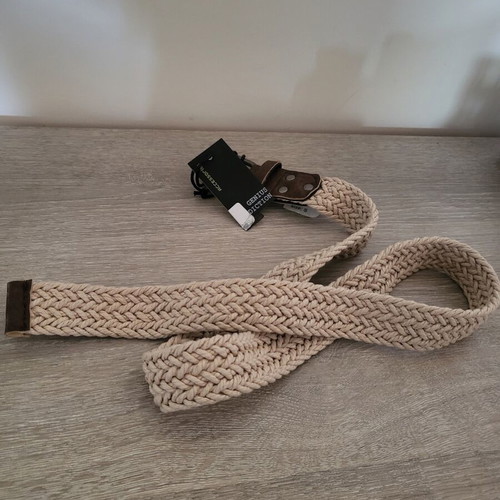 Emerson belt new, size small, off white, leather, 95cm