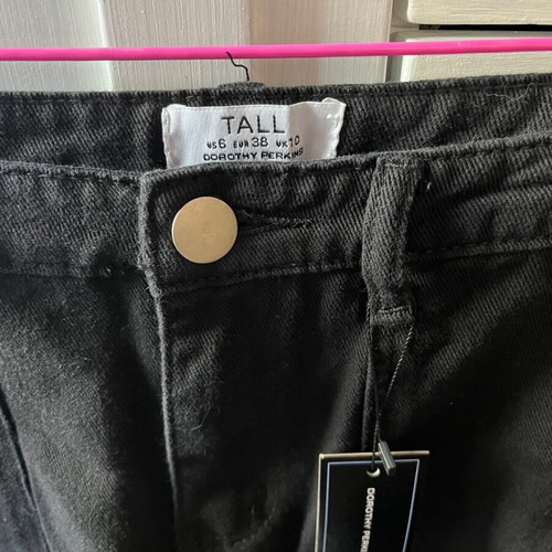 Denim shorts black M slim fit new Dorothy Perkins