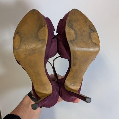 Burgundy Zara sandals used, size 37