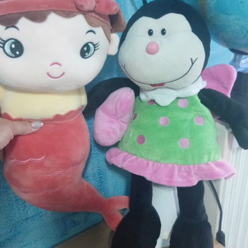 Plush mermaid and bee used, large size