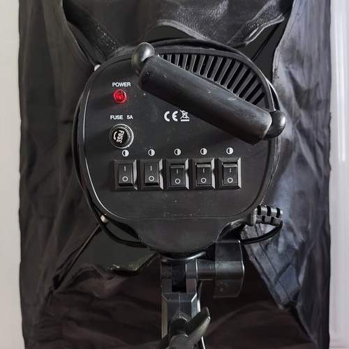 Complete Lighting Set 2x Softbox 60x90cm with Background System