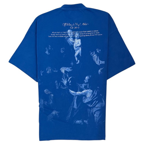 Off White Stamp Marry T-shirt like new, size 2XL, blue