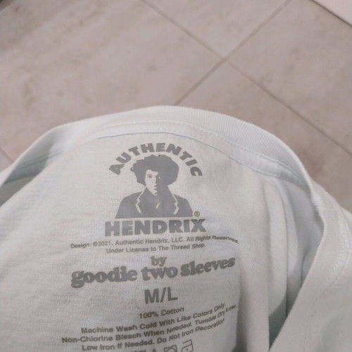 Jimi Hendrix Goodie Two Sleeves Womens Crop Tee like new, cotton, size M-L