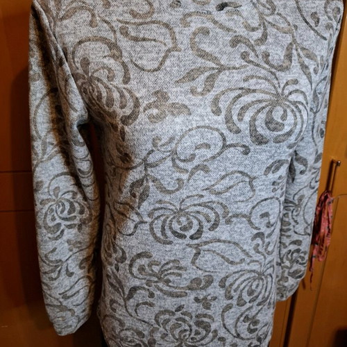 Blouse used, size S-M, black and grey