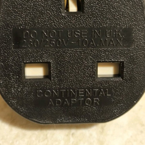 Schuco adapter like new Continental for Europe use