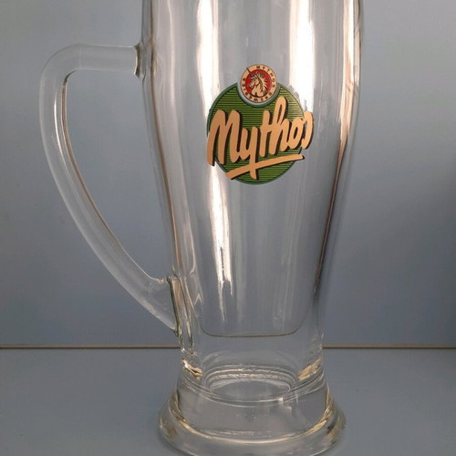 Mythos beer glass kriker 500ml glass new collectible