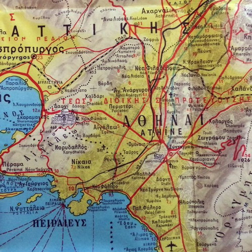 Morphological map of Attica and Boeotia used