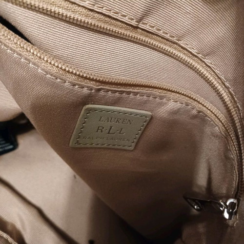 Ralph Lauren suede black bag used, convertible to pouch
