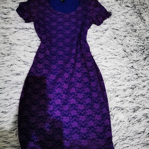 H&M dress with elastic lace blue purple -  6,80 - Vendora.cy