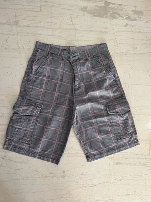 Men's cargo bermuda shorts new, grey with pattern