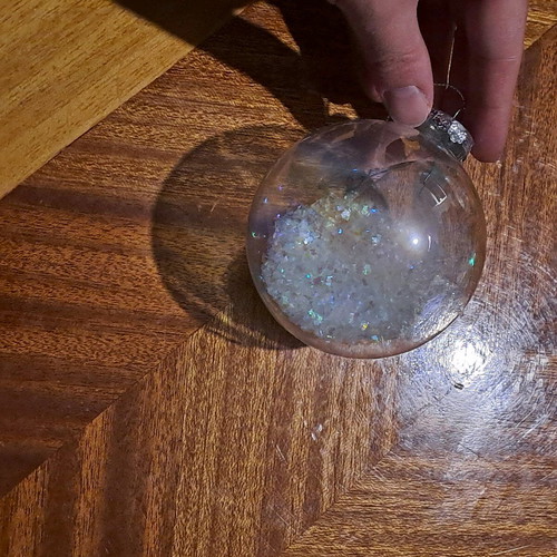 Transparent Christmas balls like new for decoration
