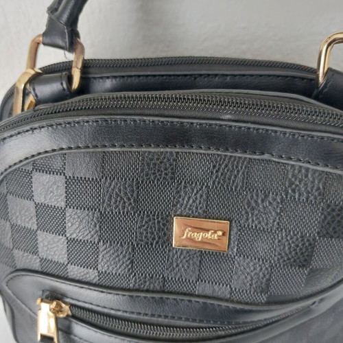 Fragola black 3-in-1 backpack used, shoulder and handbag