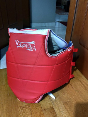 Taekwondo Chest Protector Olympus Double-Sided Hard Size 4 New