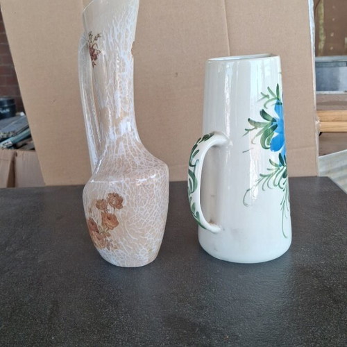 Ceramics used, set of two decorative vases