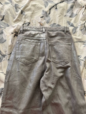 United Colors of Benetton silver jeans like new, size XS