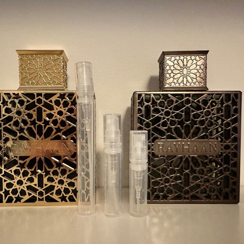 Rayhaan Terra and Elixir tester decants 5ml each, like new