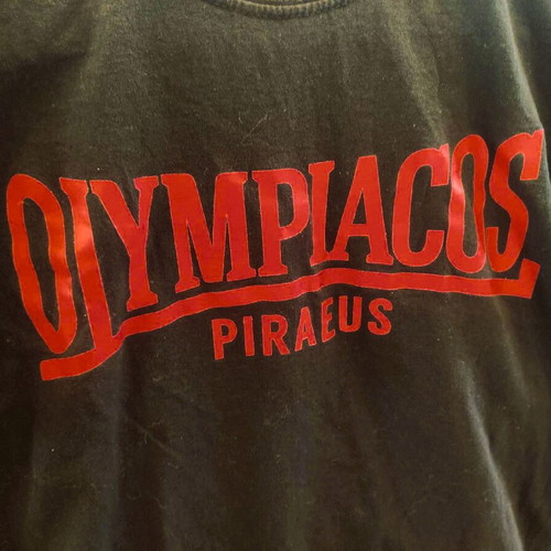 Olympiacos BC T-Shirt used, collectible vintage sports shirt Small