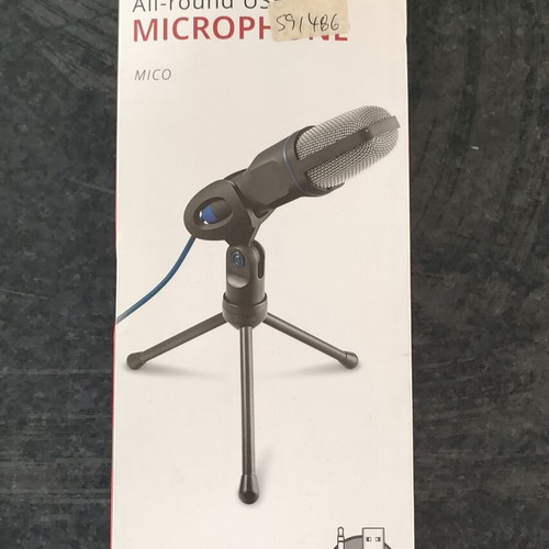 Trust USB microphone with stand for computer