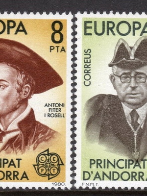 Ισπανική Ανδόρρα 1980 Europa CEPT σετ καινούργιο MNH