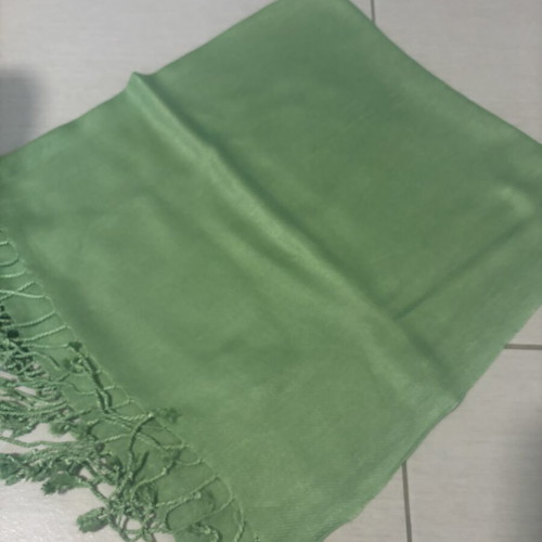 Scarf used, green, ideal for summer