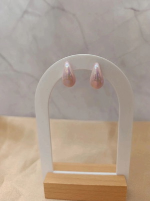 Pink Iridescent Teardrop Earrings new