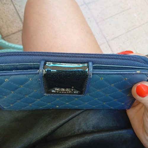 Doca wallet new, blue with minor wear