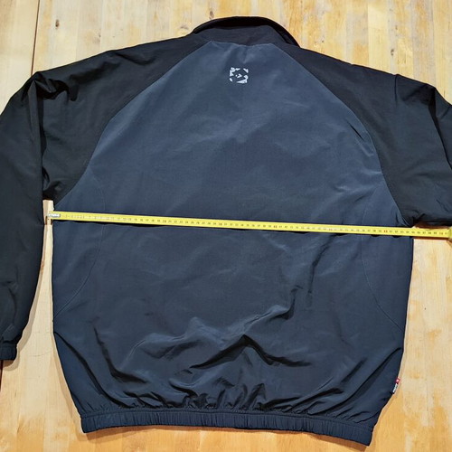 Lotto windbreaker jacket XL, black and grey, Italian sport design