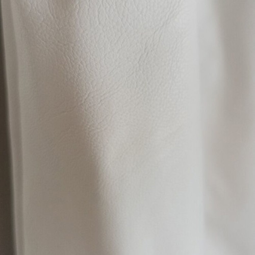 Elastic leather dress used, white, with padded shoulders