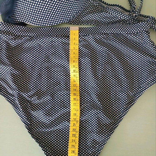 Sogno D'oro Italian swimsuit used, pin-up design with ruffles
