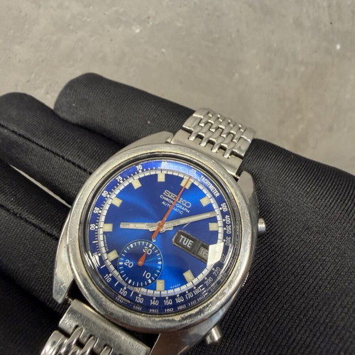 Seiko 6139-6012 vintage chronograph 1977, used automatic watch