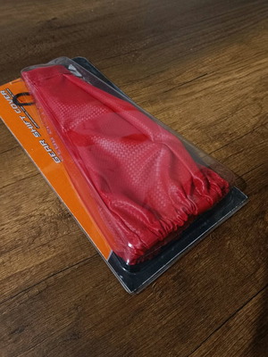 Gear shift boot red leatherette new