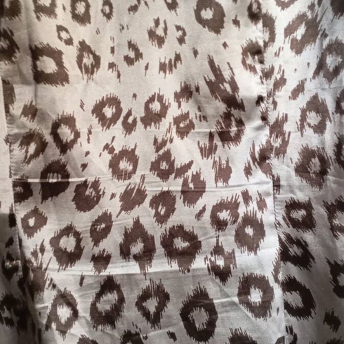 Stradivarius satin shirt with animal print, like new, size L