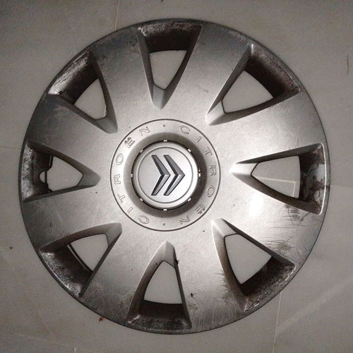 Citroen gray metal hubcap 17 inches used
