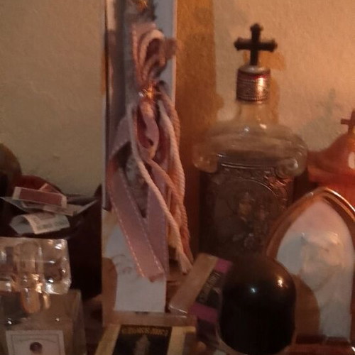 Easter candle new with decorations in box