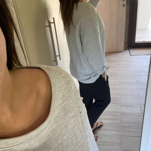 Sweatshirt with pearls OS