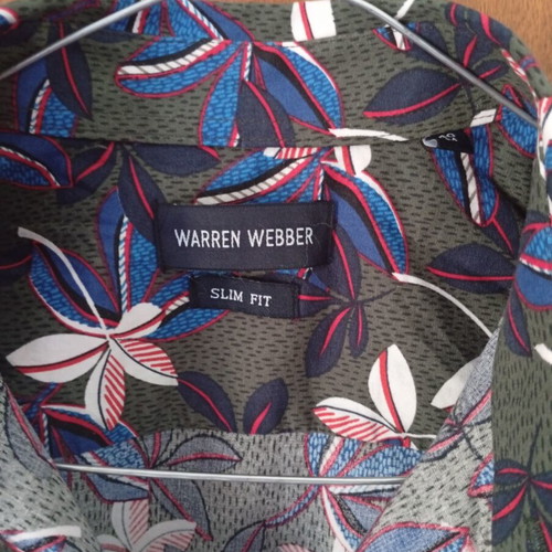 Warren Webber men's shirt size M like new, multicolor