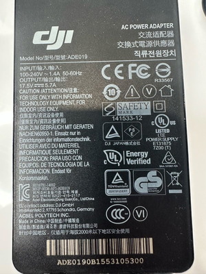 DJI extender power adapter used model ADE019