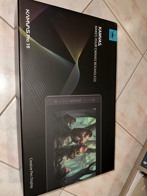 Huion Kamvas Pro 16 Drawing Tablet with FHD 15.6" Screen like new