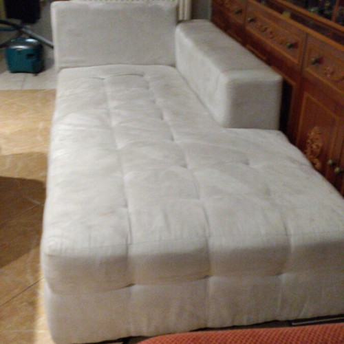Corner sofa, grey, stain-resistant, 2x2 m