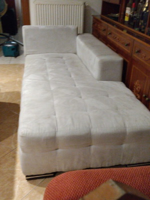 Corner sofa, grey, stain-resistant, 2x2 m