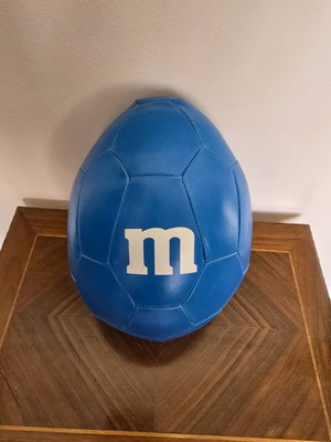 Συλλεκτικό μαξιλάρι-μπάλα M&M's σαν καινούργιο, μπλε