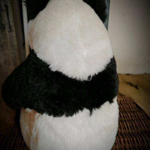 Stuffed panda bear used, 40 cm tall with wear