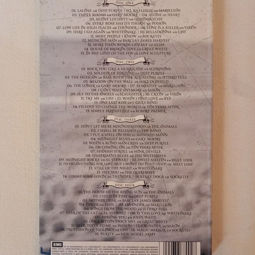 Classic Metal and Rock Ballads Quadruple CD like new