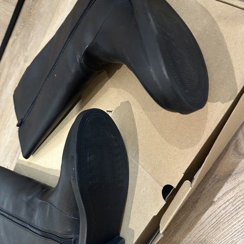 Zara boots with pearls, size 37, black