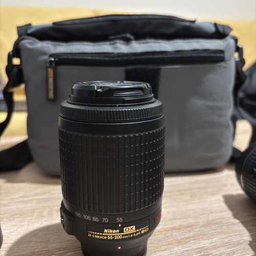 Nikon D3400 Kit like new with 18-55mm and 55-200mm lenses