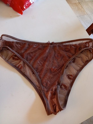 Sexy underwear Shein brown transparent XL, new