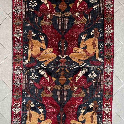 Kabul silk handmade rug new, rare collectible museum-quality silk