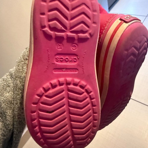 Crocs cross c13 galotses used, size 30-31, pink