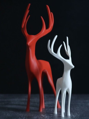 Christmas deer stag new, 25cm and 17cm heights